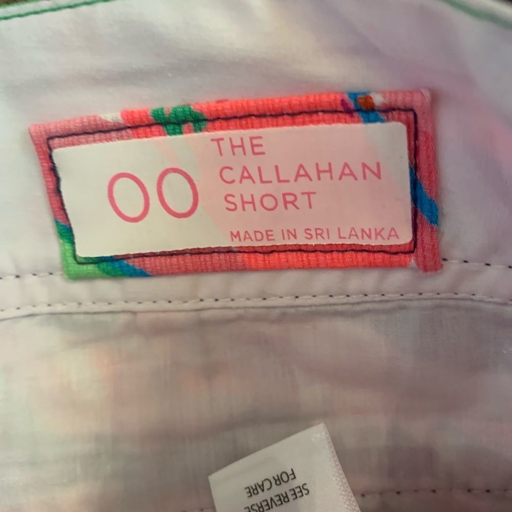 Lilly Pulitzer Callahan Short Size 00 Navy Pink and Green - Picture 4 of 5